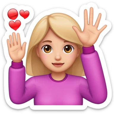 Emoji saying girl bye sticker