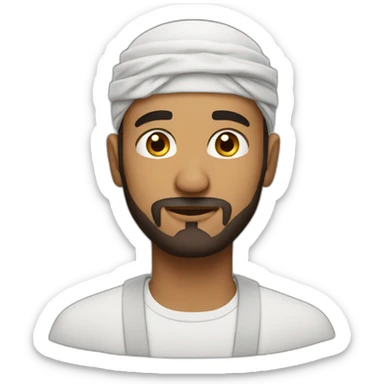 Muslim guy so much disappointed  sticker