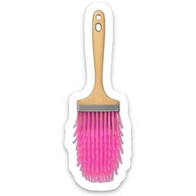 Brosse à dent rose sticker