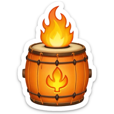 SHAMAN DRUM FIRE sticker