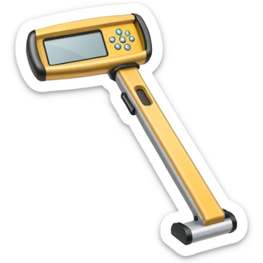 Hand-held metal detector sticker