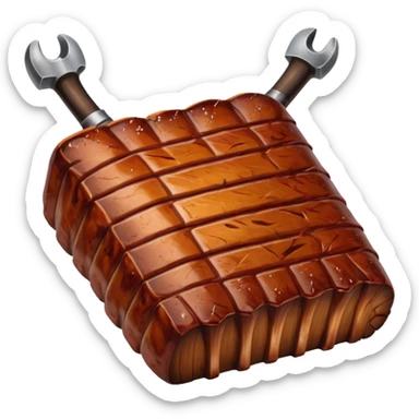 a single smoked beef rib sticker