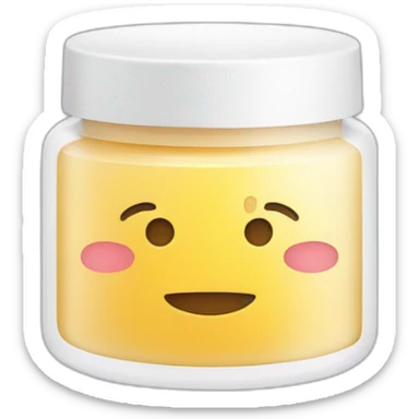 skincare jar sticker