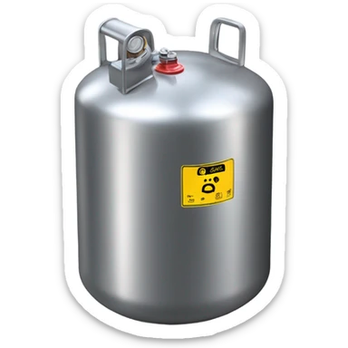 Sulfur Hexaflouride cylinder sticker