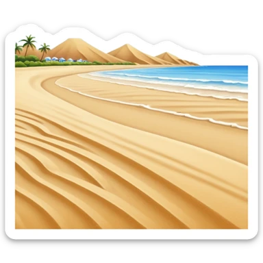 playa paisaje sin que sea un cuadro y que el cielo azul y la arena esten recortada sticker