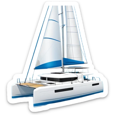 a lagoon 42 catamaran with no wording on the hull or anywhere on the cat  sticker
