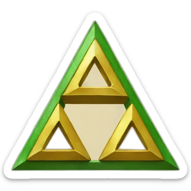 Zelda triforce sticker