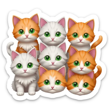 Cute kittens  sticker