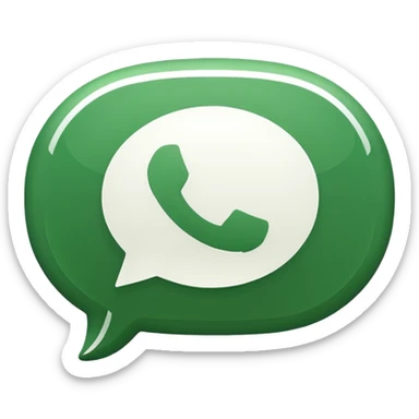 WhatsApp emoji for SBR SDN BHD with company initials 'SBR' inside a chat bubble icon, green and white colors, minimalist, professional, suitable for digital communication sticker