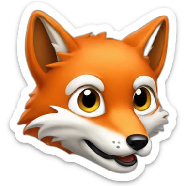 fox puke sticker