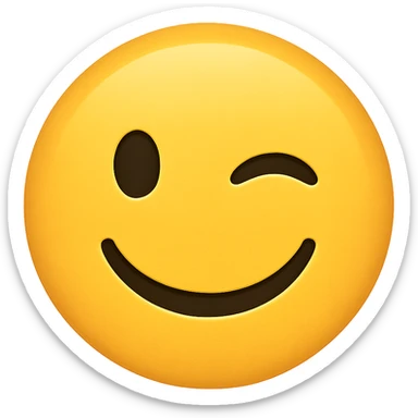 winking face emoji sticker