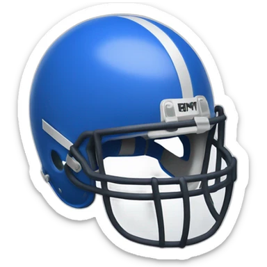 Blueprint drawing of a football helmet sticker