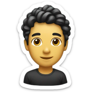 Listón comemorativo color negro sticker