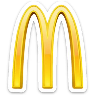 Neon McDonald’s  sticker