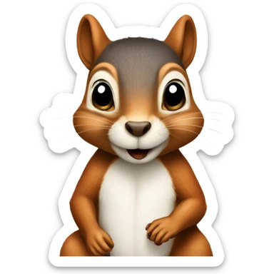 squirrel prohibited sticker