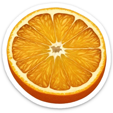 Dried orange slice  sticker