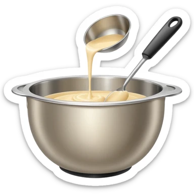 mixing bowl and baking preparation sticker