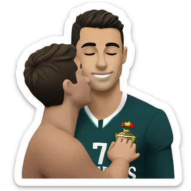 Cristiano ronaldo tirando un beso sticker