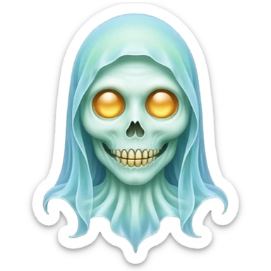 Diaphanous Transparent Spectral Ghoul Aesthetic Decoration  sticker