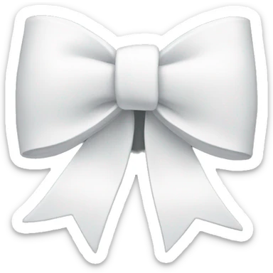 white bow sticker
