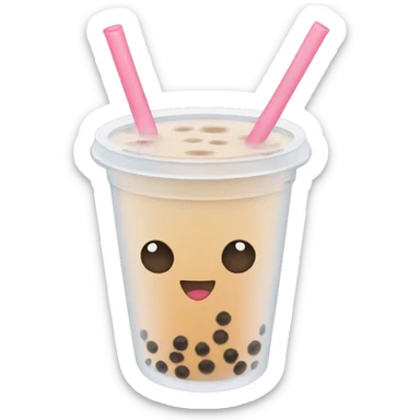 Bubble tea sticker