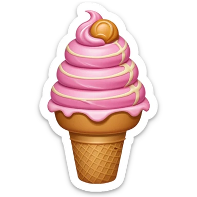 pink meet carame  sticker