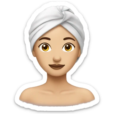 Spa day woman sticker