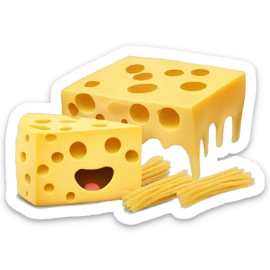 cheese and bazil pasta sticker