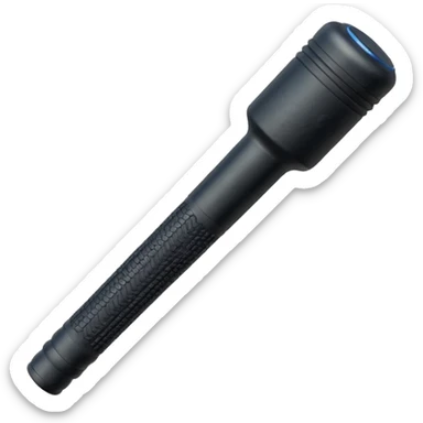 police baton with handles  sticker