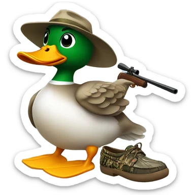 Duck hunting  sticker