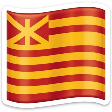 Catalan flag emoji sticker