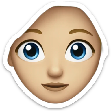 Blond au yeux bleu sticker