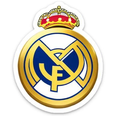 real madrid escudo  sticker