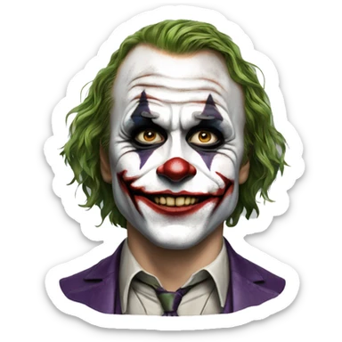 Heath Ledger’s Joker sticker