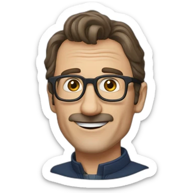 Fusion entre un bernard l'hermite et Thierry Lhermitte sticker