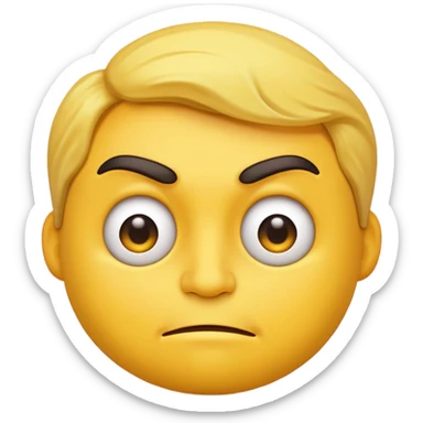 conceited emoji sticker