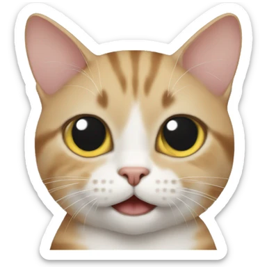 Cat with a disability  sticker