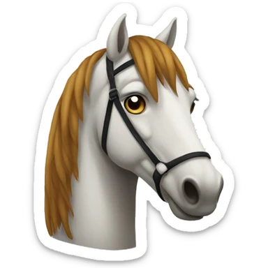 Cheval malade sticker
