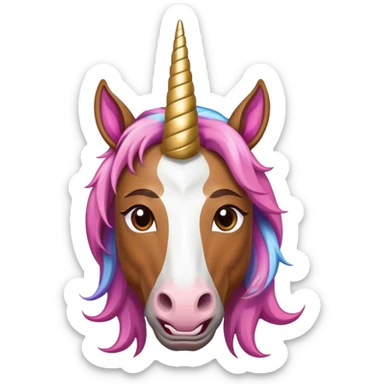 Obama wearing unicorn horn sticker