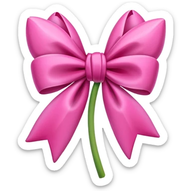 Pink tulips with a bow sticker