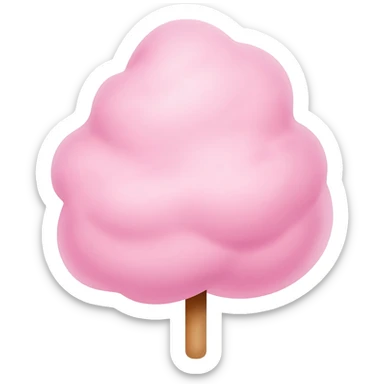 Cotton candy sticker