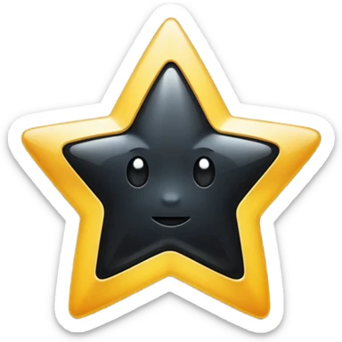 Сделай пожалуйста эмодзи надпись black star service sticker