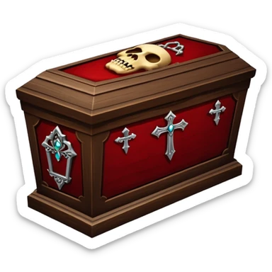 vampire coffin  sticker