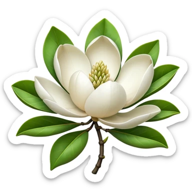 Magnolia,Foliage sticker