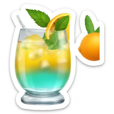 passionfruit cocktail sticker