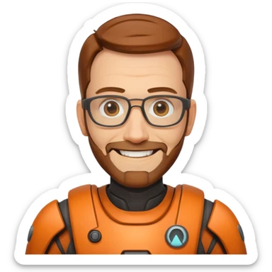gordon freeman Grinning Face with closer Smiling Eyes sticker