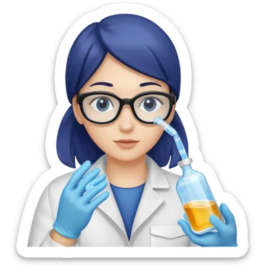 Testing water samples sticker