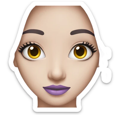 pastel purple mascara  sticker