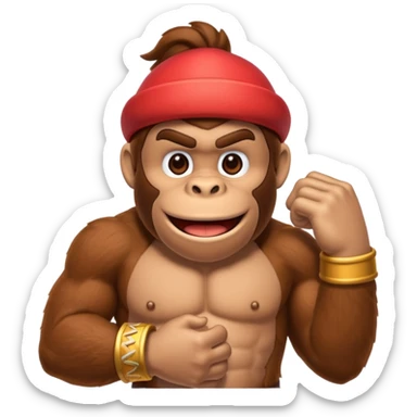 donkey kong making 👌 sticker