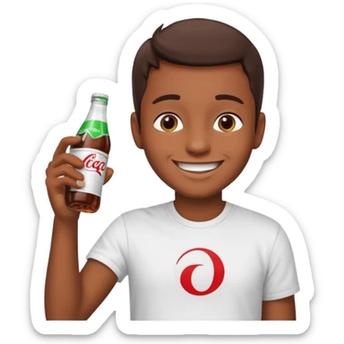 Plateneta tierra tomando coca sticker